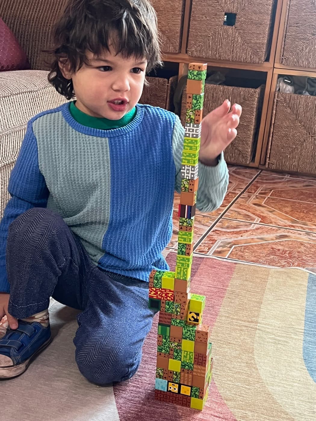 Building a towering block skyscraper